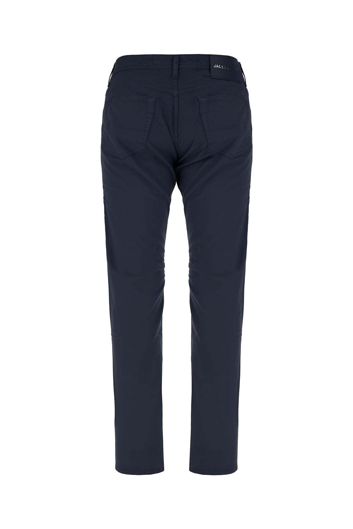 Jacob Cohen Stretch Cotton Blend Pants With Embroidered Detail