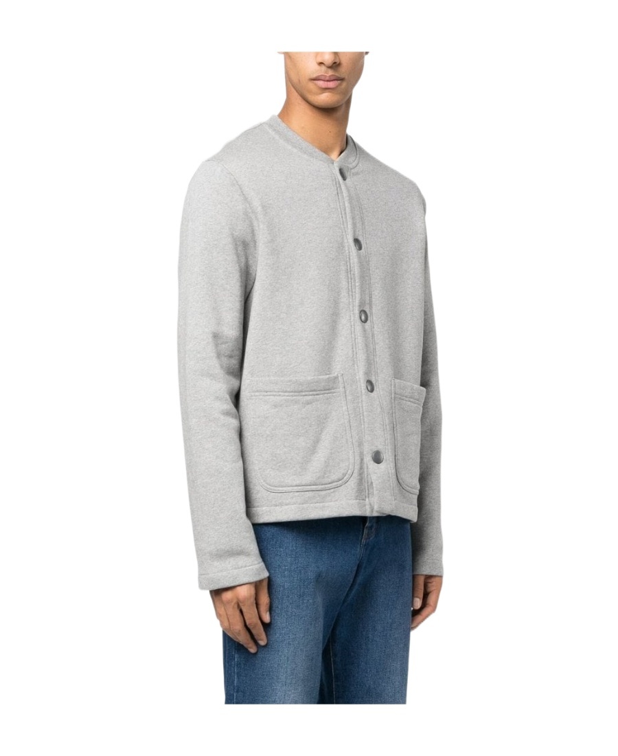 A.p.c. Press-stud Cotton Bomber Jacket In White