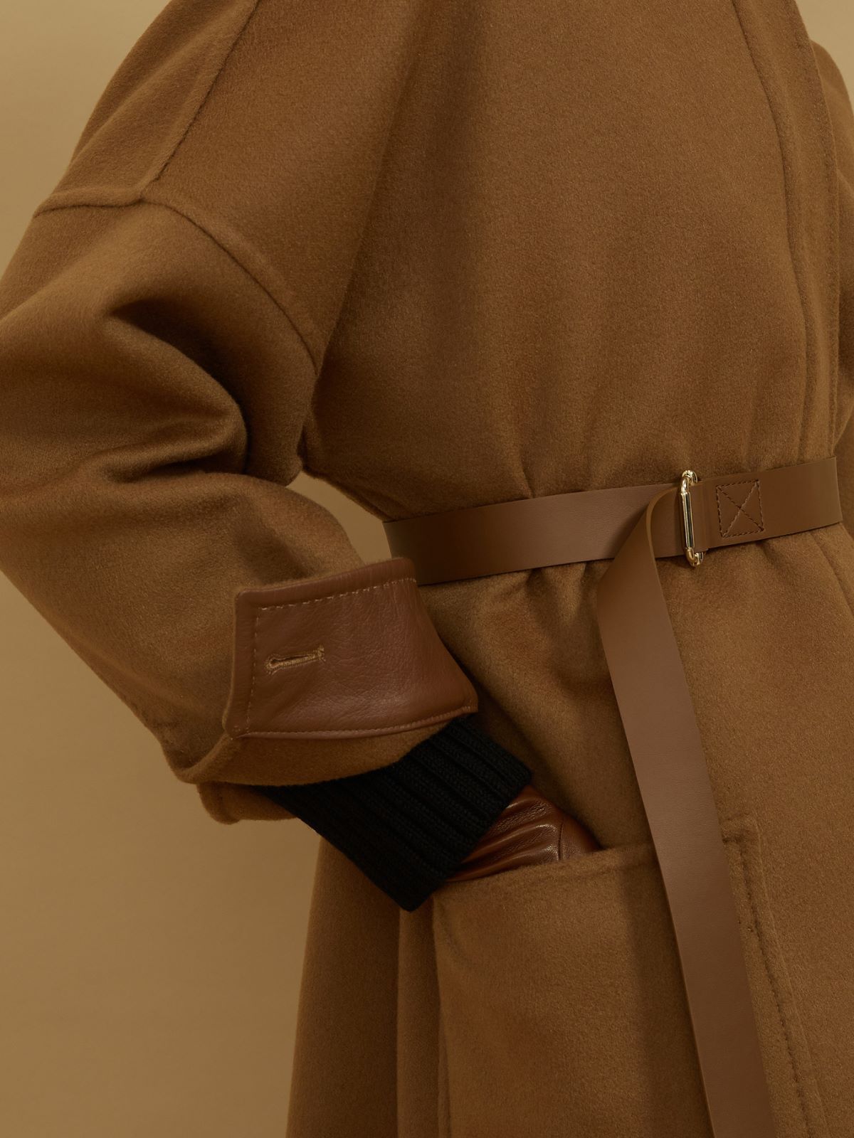 Max Mara Oversize Coat In Cashmere Coats Brown In Brown