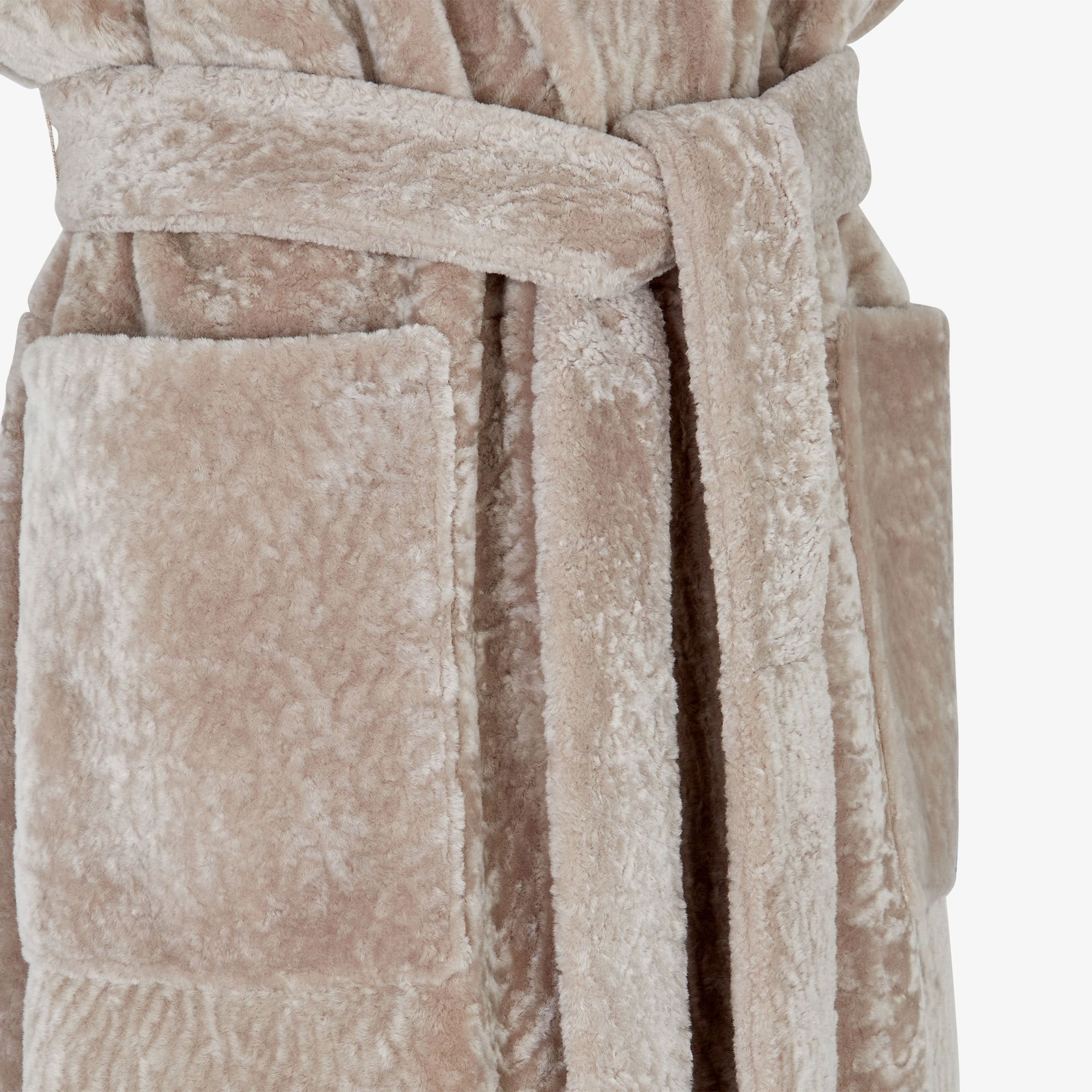 Fendi Wrap Kimono Coat In Nude