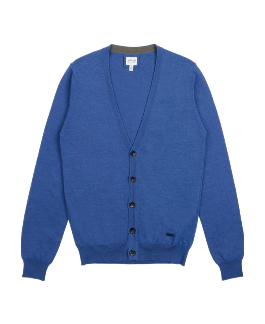ARMANI COLLEZIONI LOGO KNITTED CARDIGAN