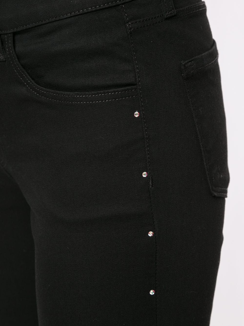 J Brand Riveted Skinny Jeans In Black