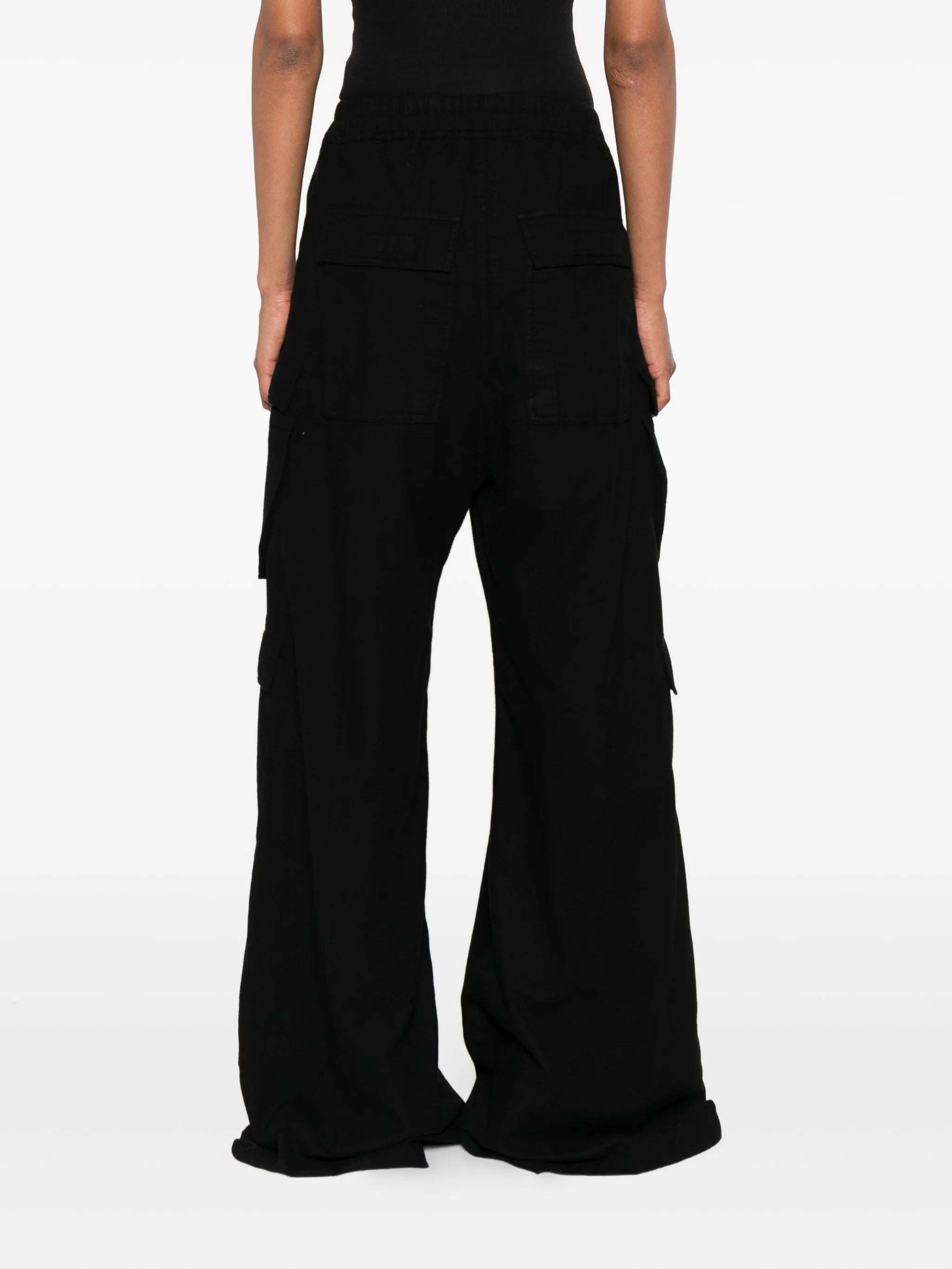 Rick Owens Drkshdw Double Jumbo Belas Cargo Trousers In Black
