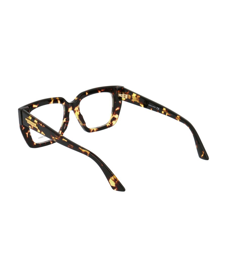 Bottega Veneta Havana Havana Transparent Acetate Glasses In Black