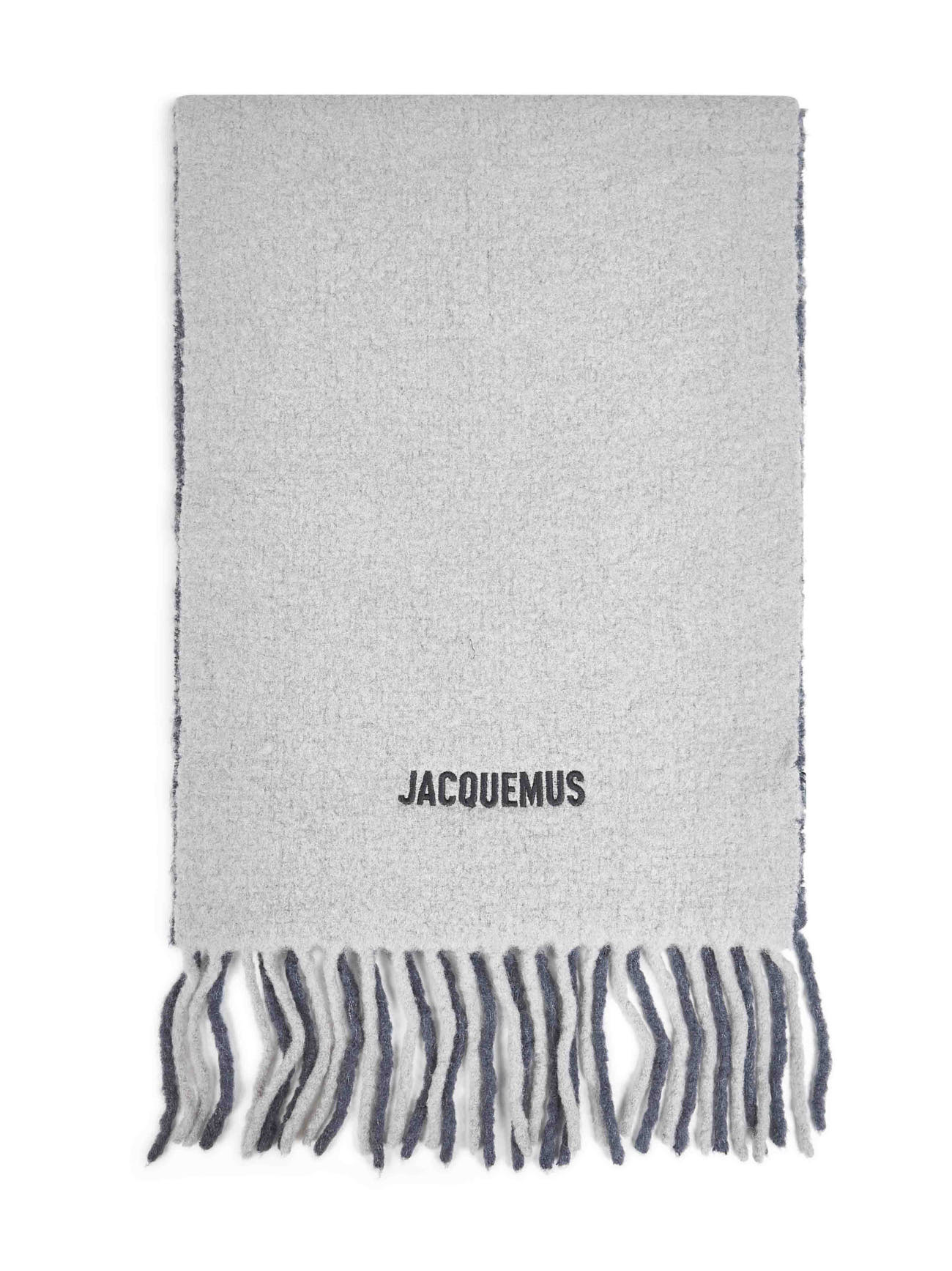 Jacquemus Rectangular Scarf In Gray