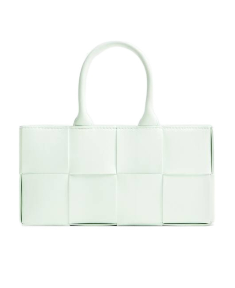 Bottega Veneta Mini East-west Arco Tote Tote Shoulder Bag In Blue