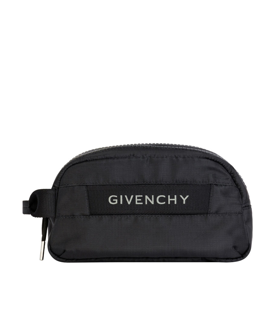 Givenchy Logo-patch Wash Bag In Black