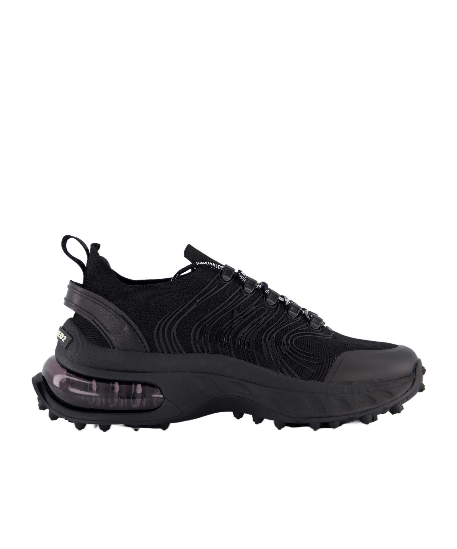 Dsquared2 Lace Up Sneakers In Black