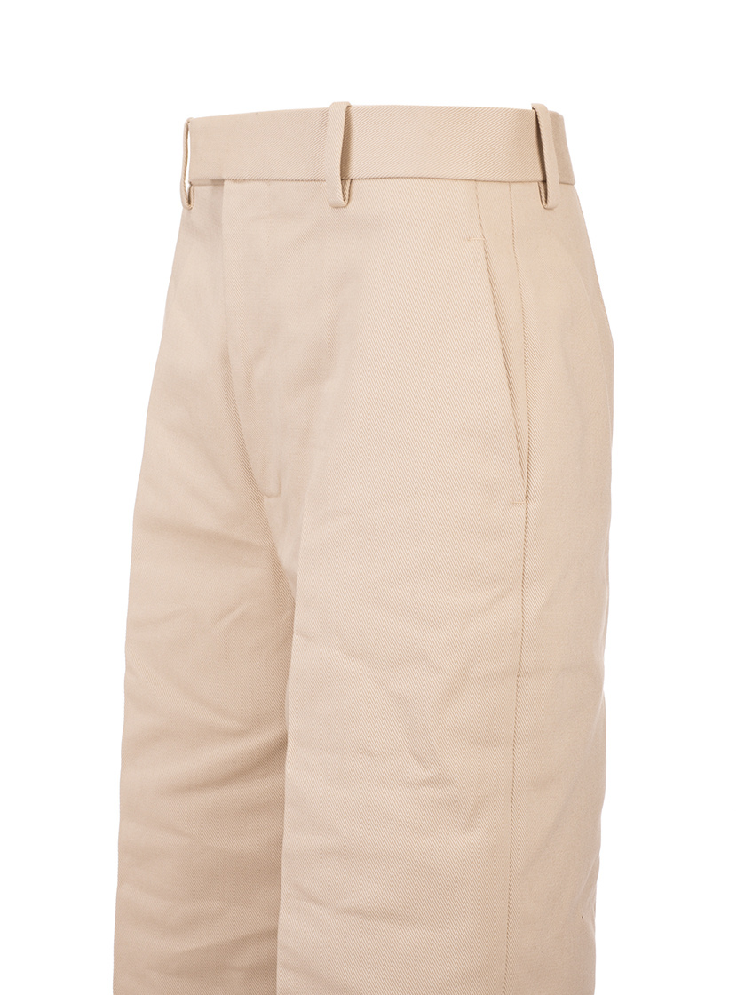 Bottega Veneta Wide-legged Trousers In Nude