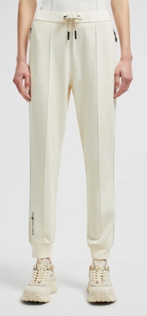 Moncler Elastic Waist Sweatpants In White