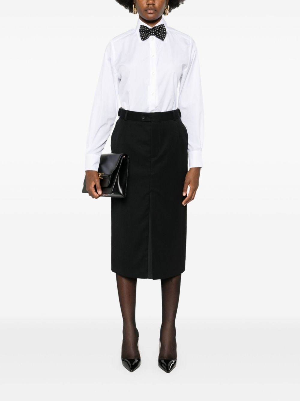 Dolce & Gabbana Camicia Collo Oversize In White