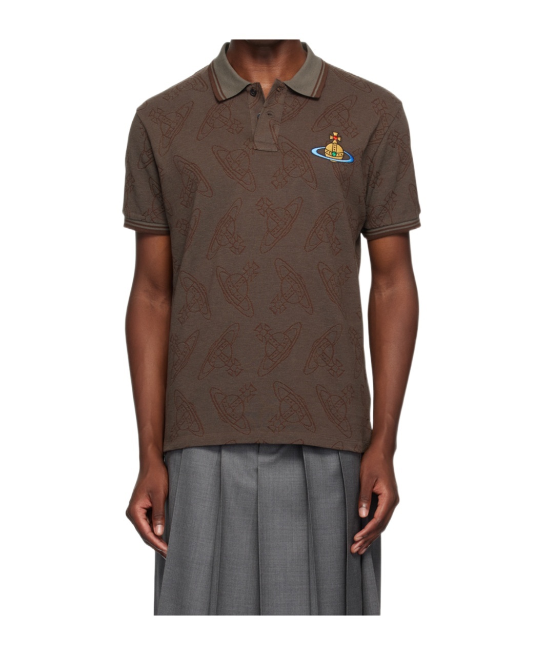 Vivienne Westwood Classic Polo Shirt In Brown