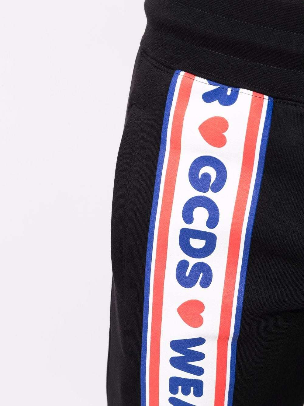 Gcds Side Logo Stripe Track Pants In Black
