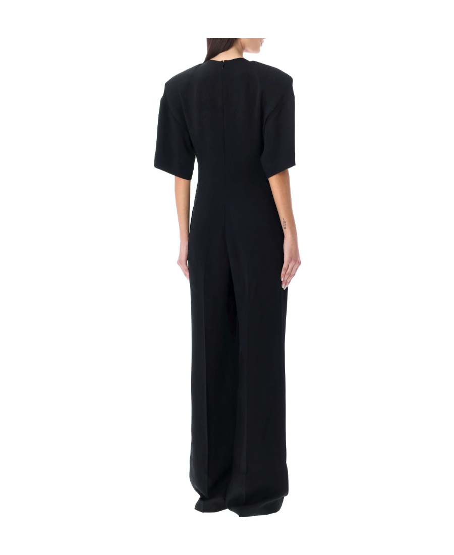 Stella Mccartney Cutout Straight-leg Jumpsuit In Black