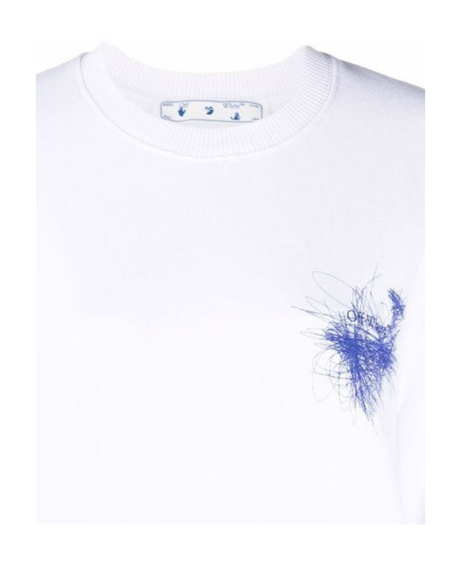 Off-white Pen Arrow Logo Sweatshirt In White
