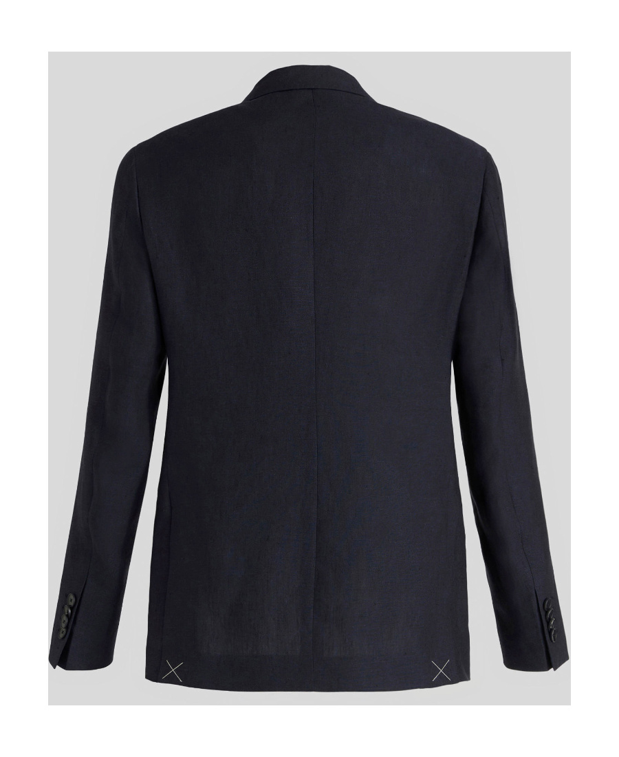 Etro Single-breasted Tailored Blazer In Black