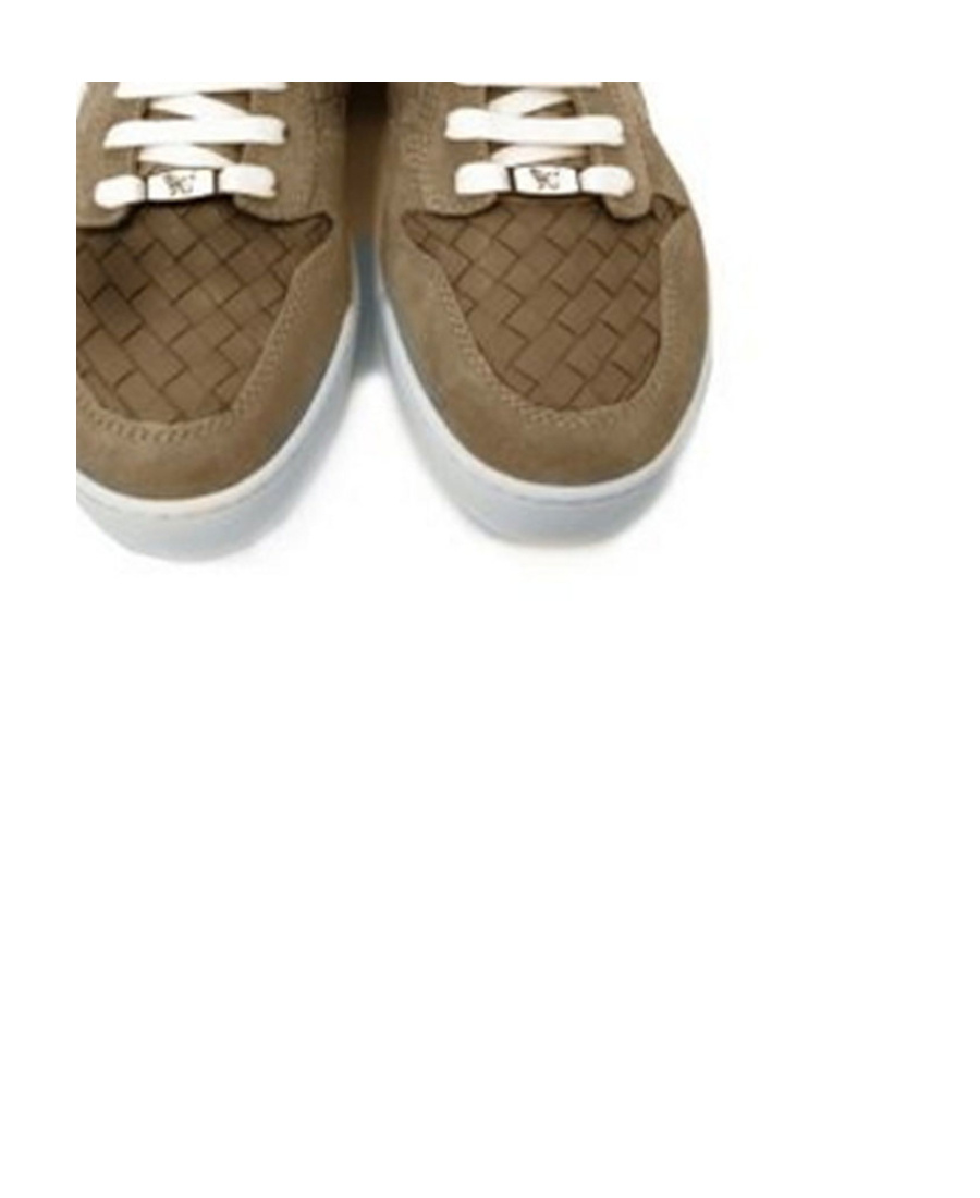 Bottega Veneta Logo Details Casual Sports Shoes In Brown
