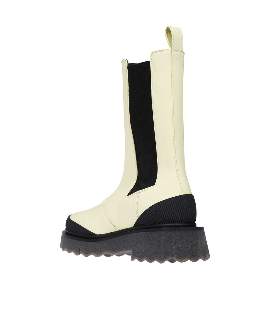 Off-white Sponge-effect Sole Chelsea Boots In Black