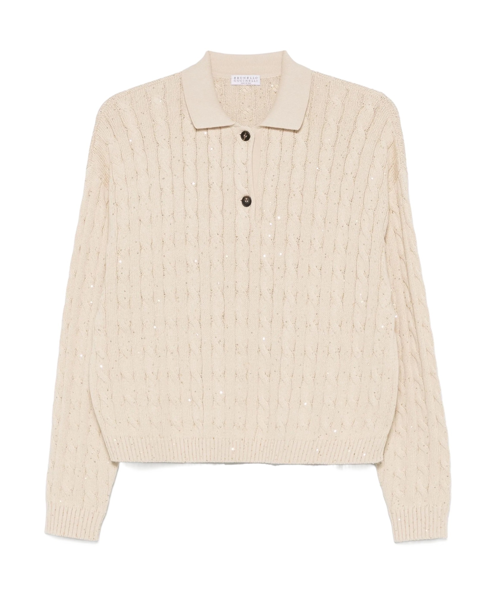 Brunello Cucinelli Cable-knit Polo Shirt