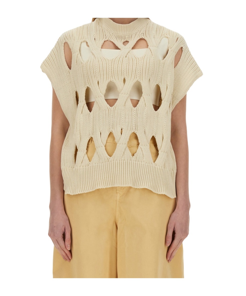 Alysi Springtime Jersey In Beige