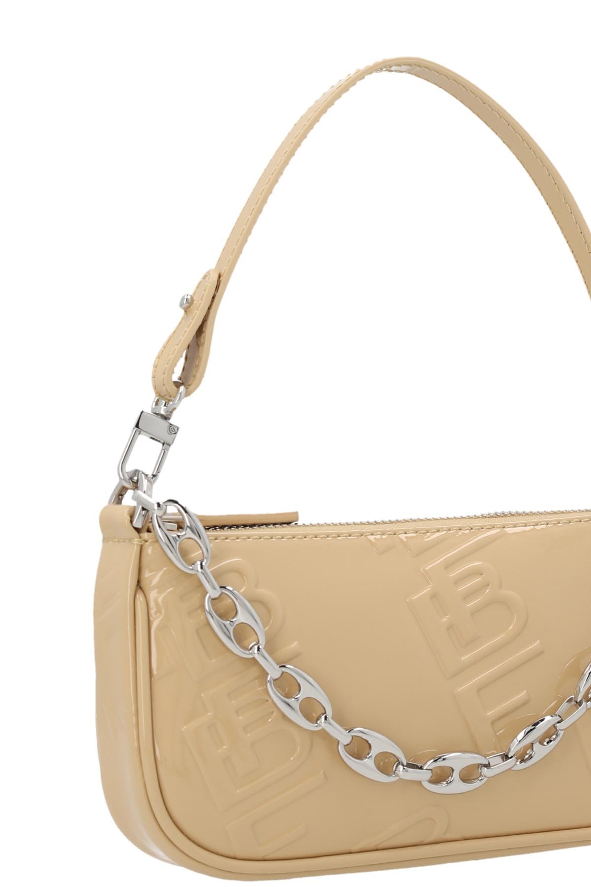 By Far Mini Rachel Shoulder Bag In Nude