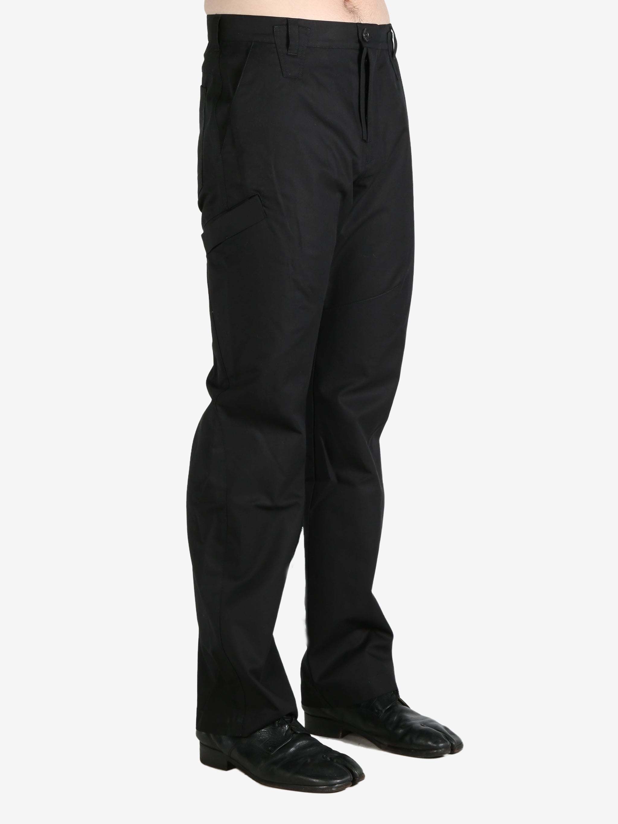 Kiko Kostadinov Zafar Cargo Trouser Cotton Weave In Black