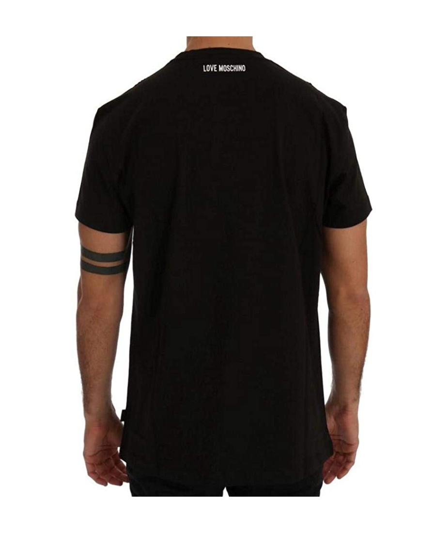Moschino Logo Details T-shirt In Black