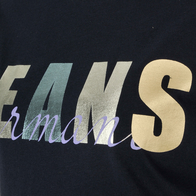 Shop Armani Jeans Logo T-shirt In Black