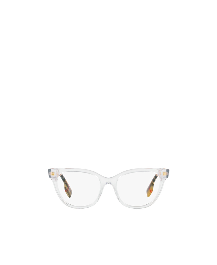Burberry Logo-plaque Cat-eye Glasses In White