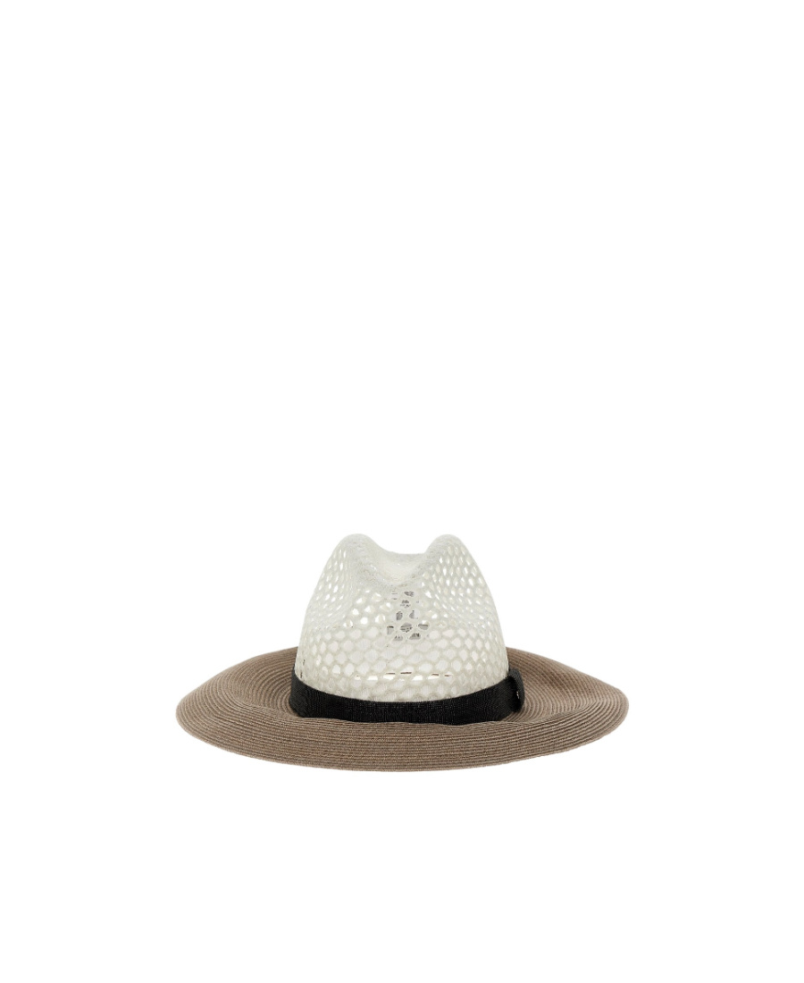 Brunello Cucinelli Perforated-detail Hat In White