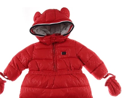 Emporio Armani Logo Hooded Down Jacket In Red