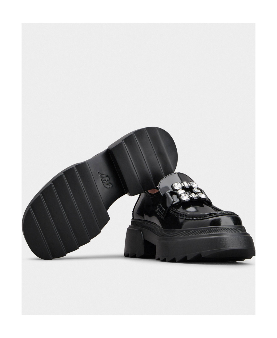 Shop Roger Vivier Logo Thick Soled Loafers In Black