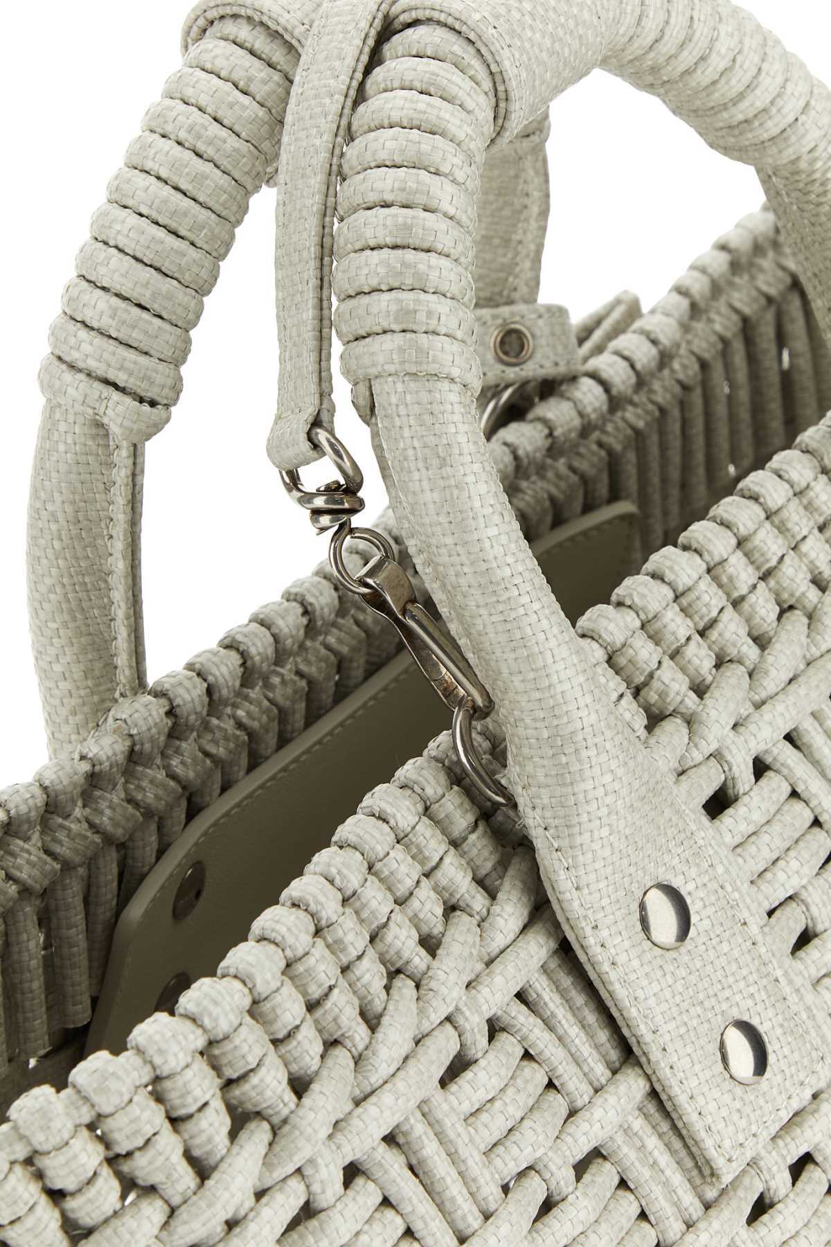 Shop Balenciaga Cesta Con Tracolla Bistro Xs Da Donna In Bianco Sporco In Nude