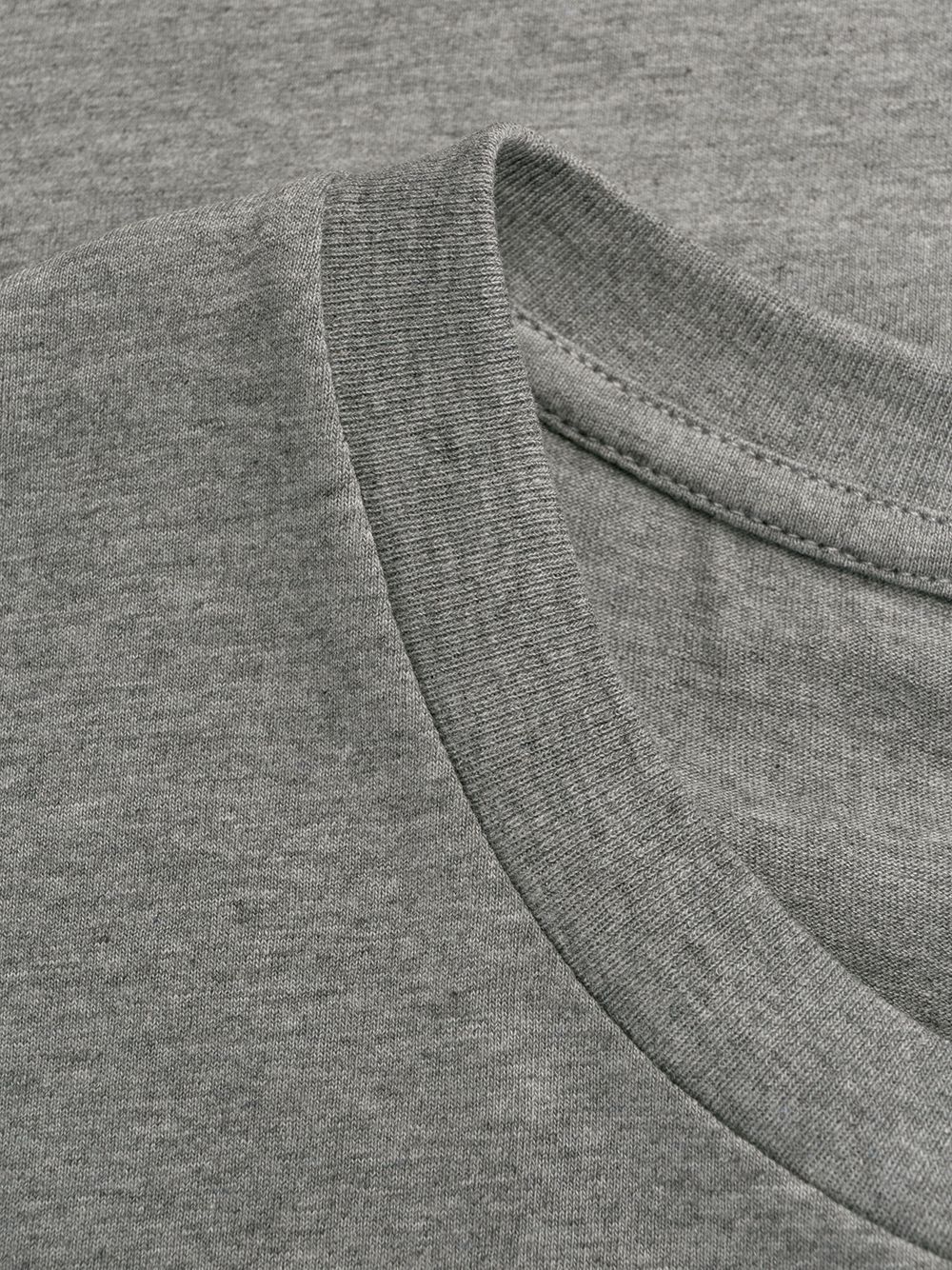 Moschino Double Question Mark Printed T-shirt In Gray