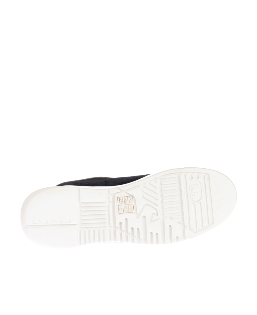 Emporio Armani Alphabet Casual Sports Shoes In Black