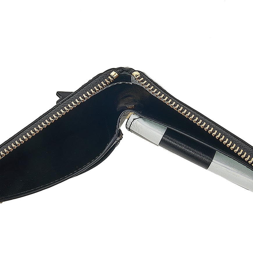 Comme Des Garçons Zipper Wallet In Black