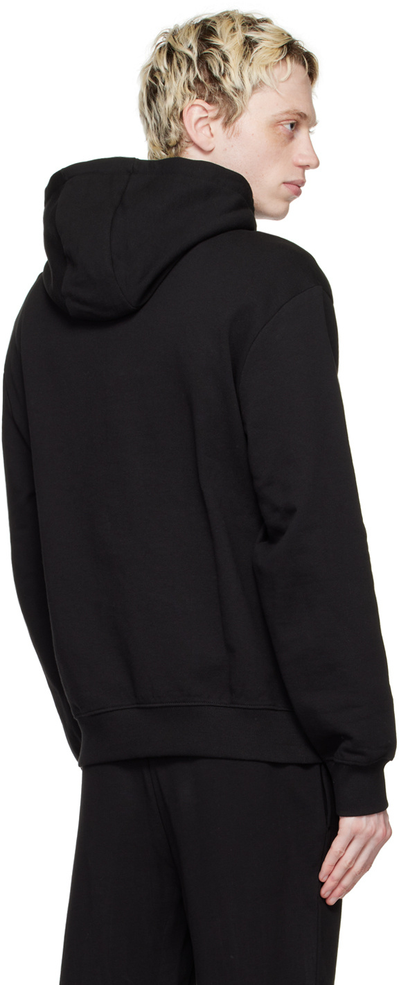 Hugo Boss Dapo Logo-print Drawstring Hoodie In Black