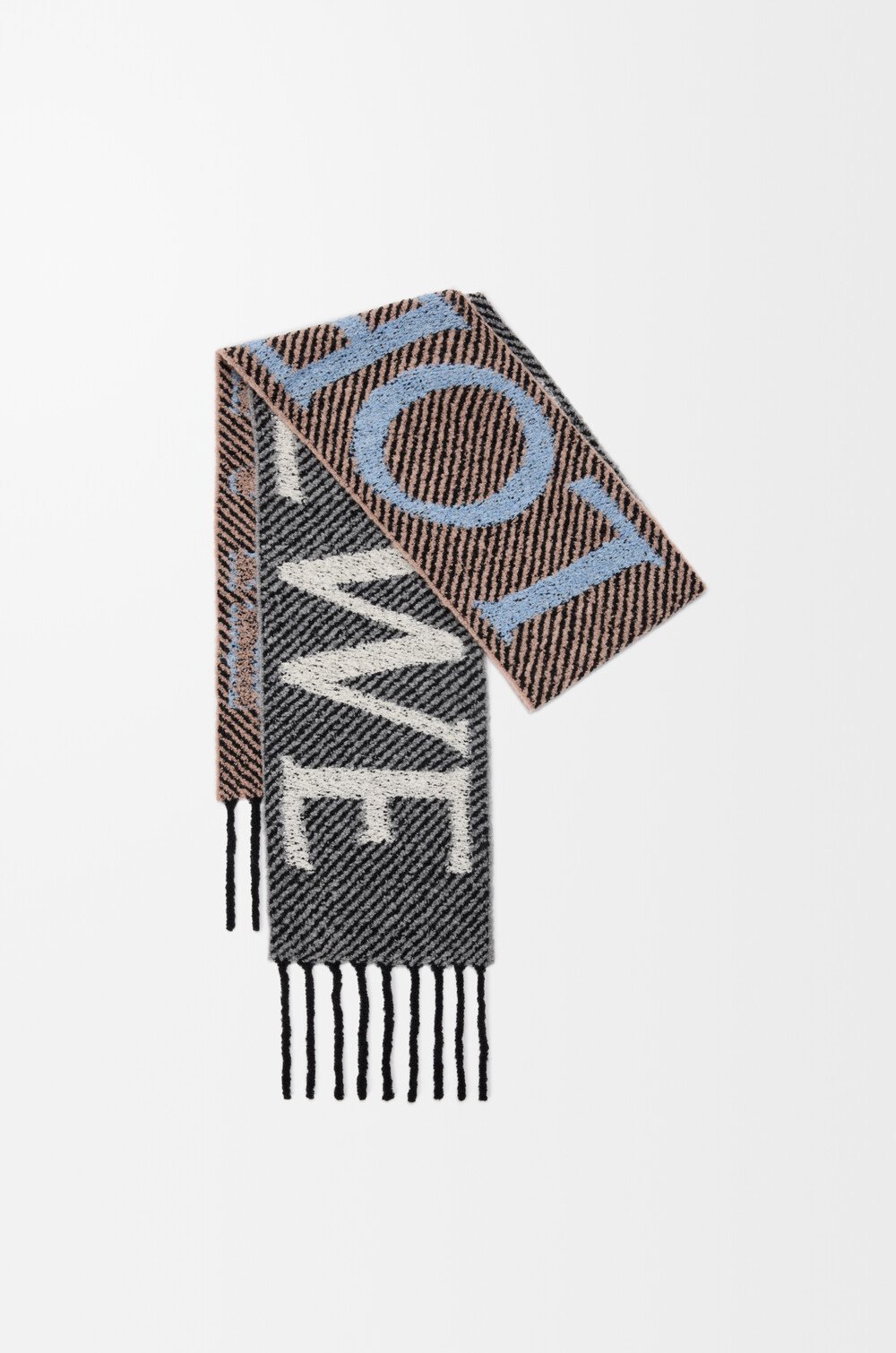 Loewe Scarf In Alpaca And Wool Blend In Multi