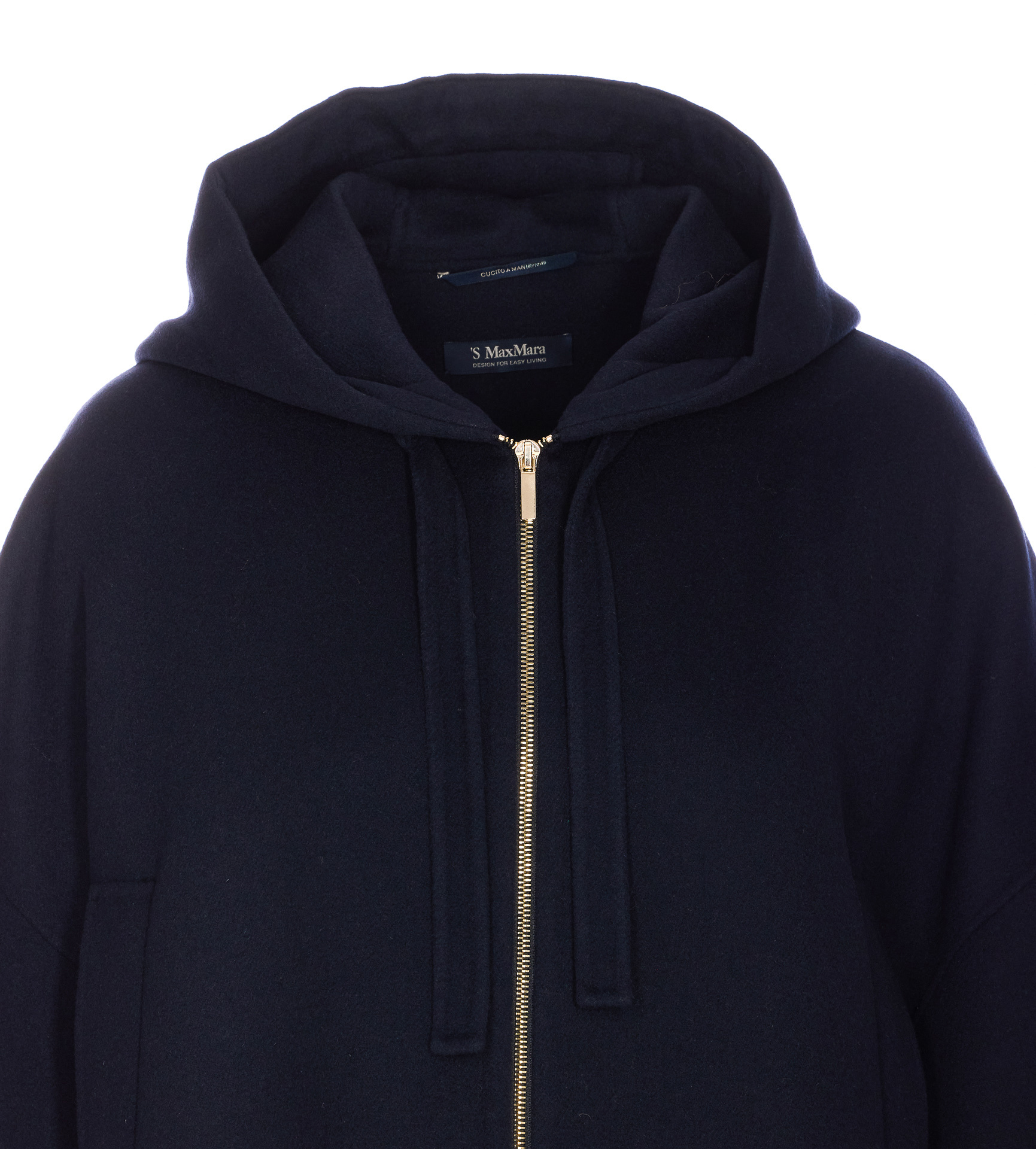 Max Mara Long-sleeved Casual Jacket In Blue