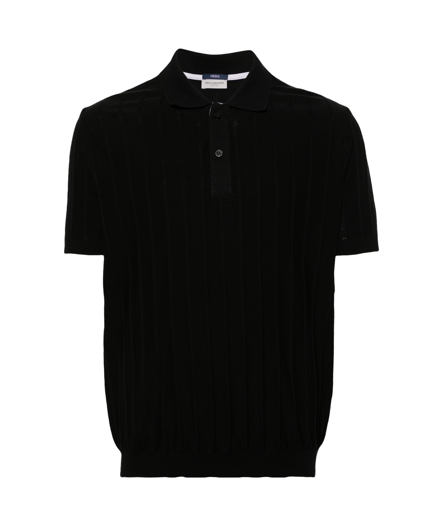 Paul & Shark Ribbed Fine-knit Polo Shirt