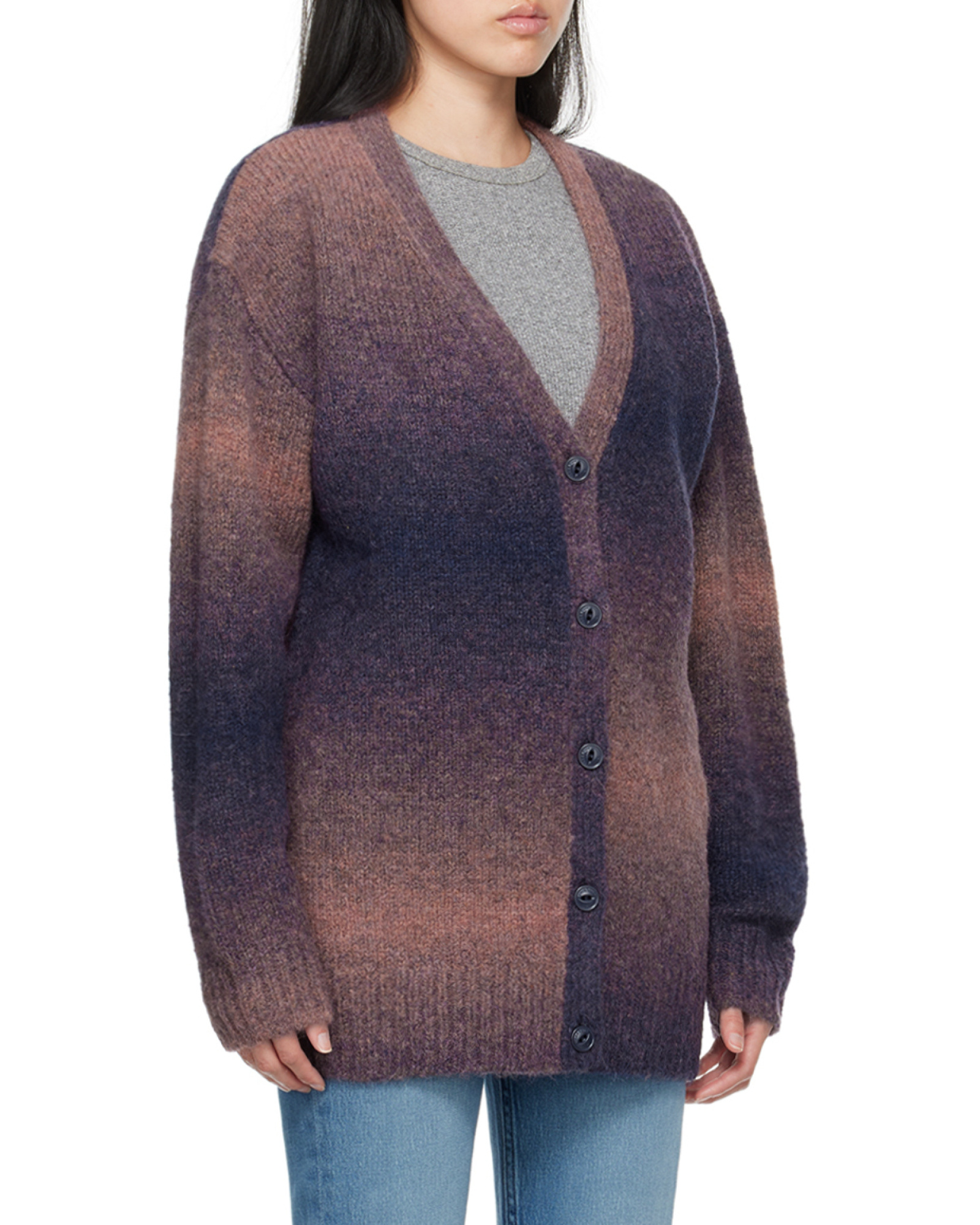 Rag & Bone Holly Ombré-effect Alpaca Wool-blend Cardigan