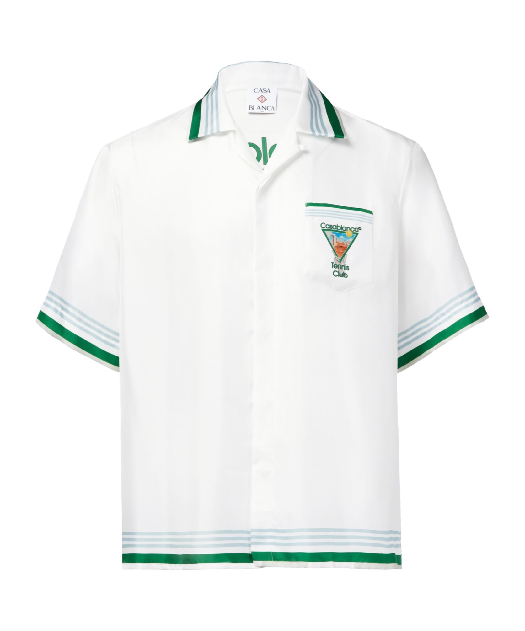Shop Casablanca Short Sleeve Shirt In White