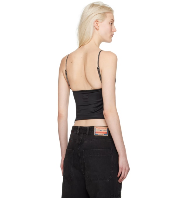 Diesel Front Logo Sling In Black