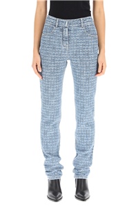 Givenchy 4g Motif Slim-fit Trousers In Blue