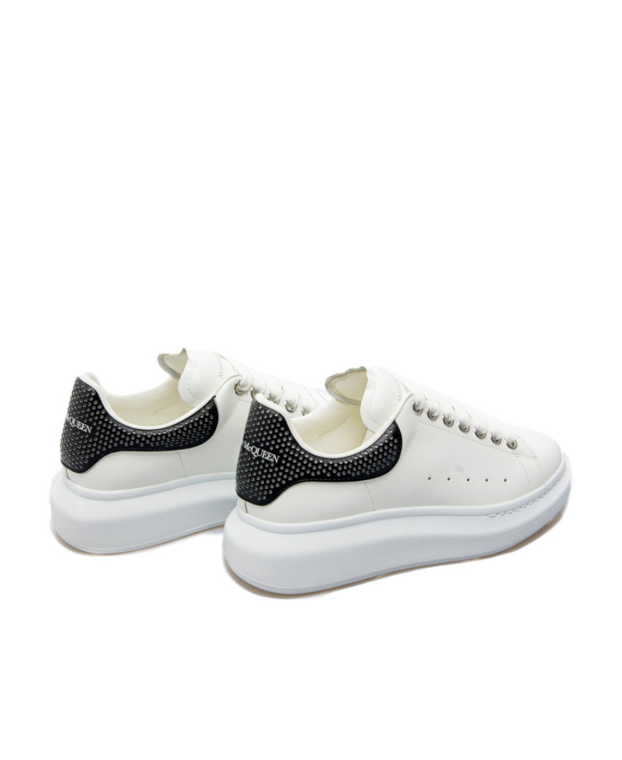 Alexander Mcqueen Oversized Low-top Leather Sneakers In White