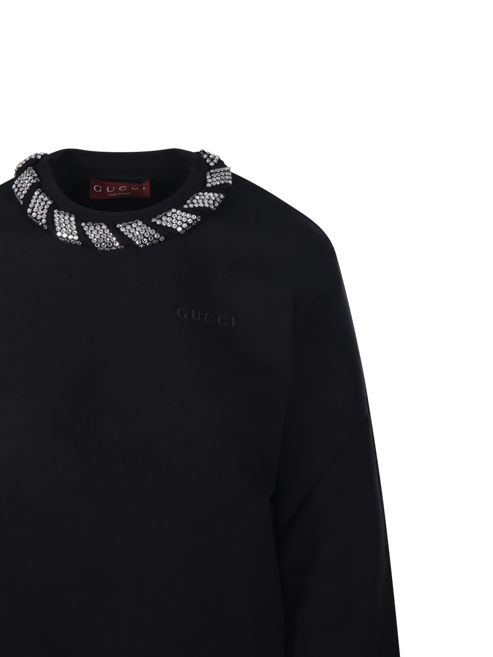 Gucci Long-sleeved Sweater In Black