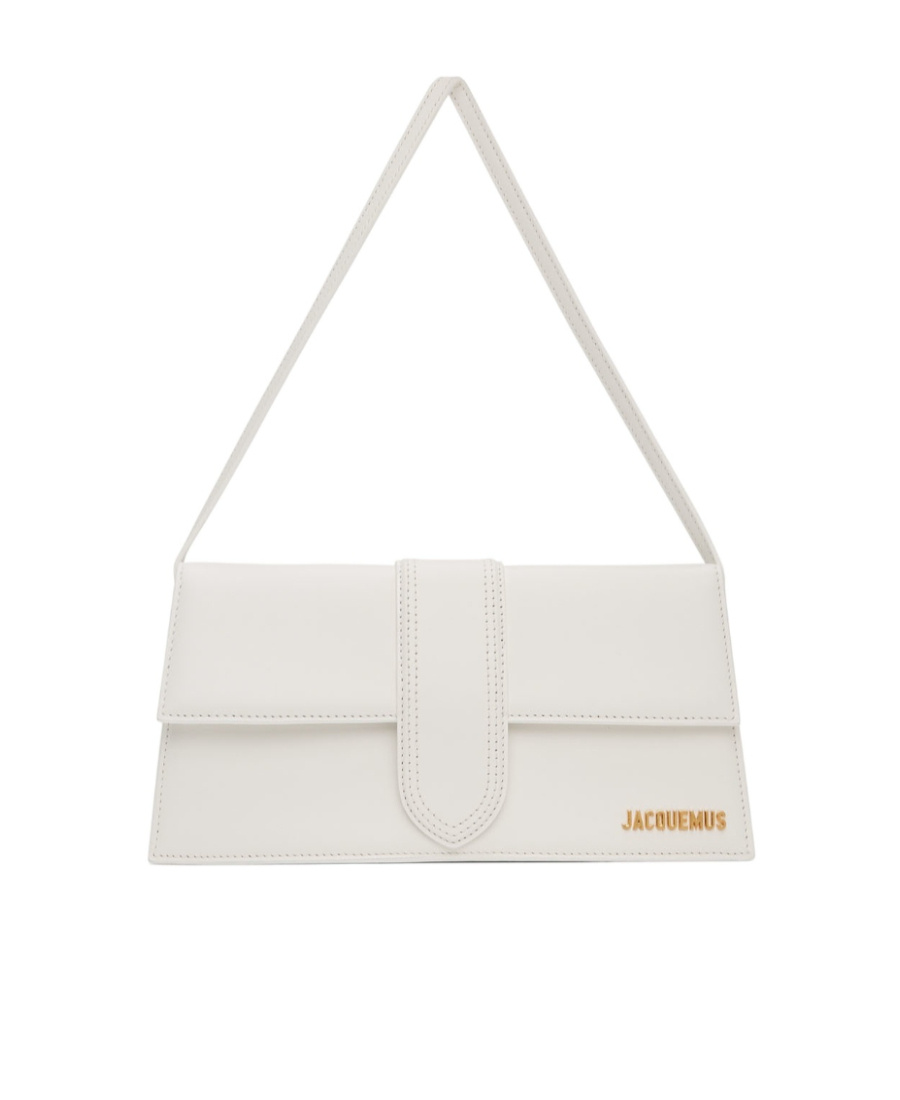 Jacquemus Logo Flip Handbag In White