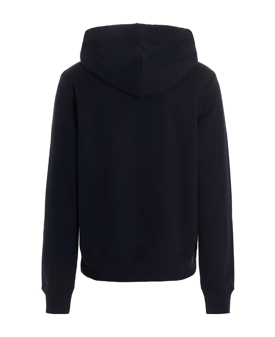 Lanvin Printed Hooded Sweatshirt Men In Black
