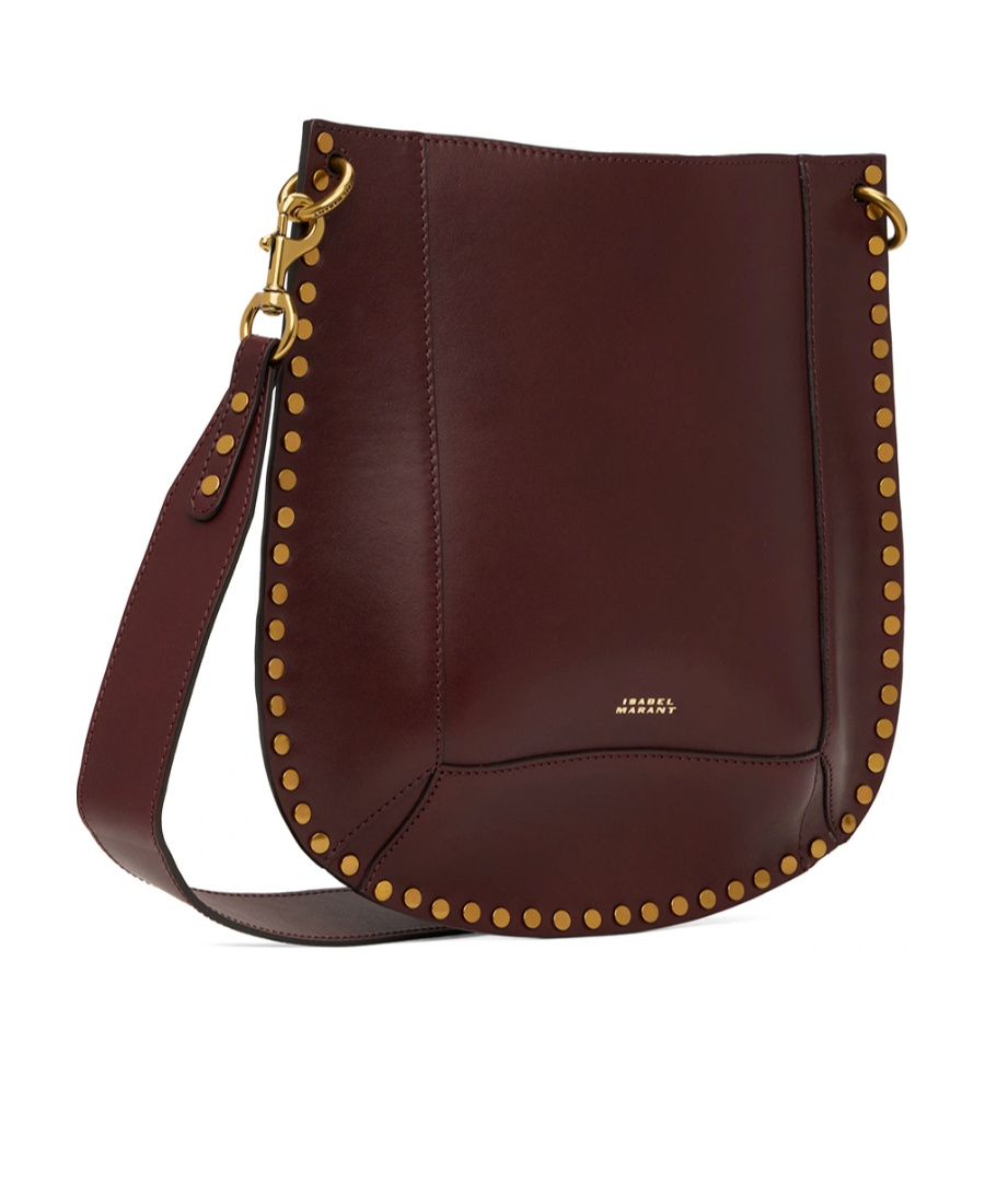 Isabel Marant Burgundy Oskan Shoulder Bag In Brown