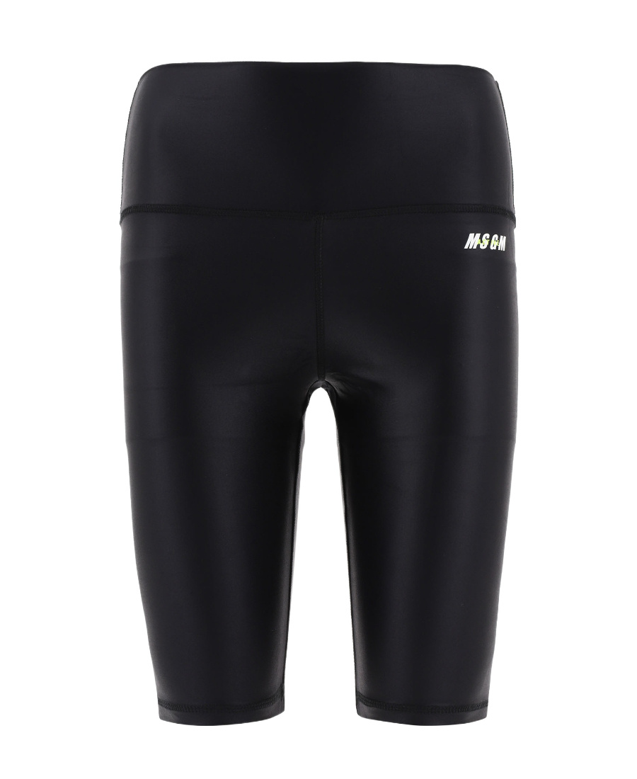 Msgm Logo-print Track Shorts In Black